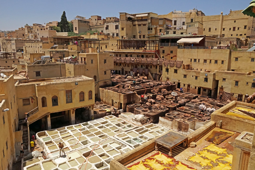 chouara tanner located in the old medina of fes